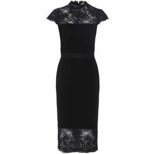 Alice + Olivia Women's Midi Dress Black Size 12